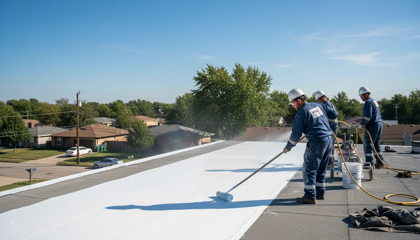 Commercial roof coating in Swain, NY near me